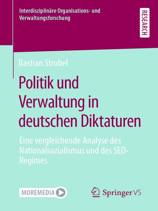 Title details for Politik und Verwaltung in deutschen Diktaturen by Bastian Strobel - Available